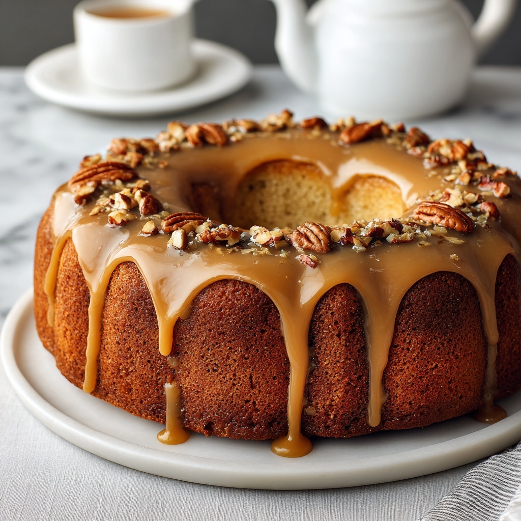 Brown Sugar Glazed Butter Cake Recipe - Recipe Image