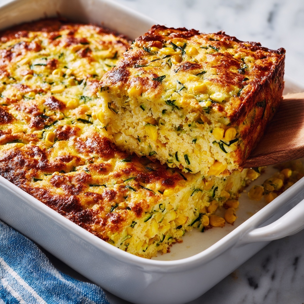 Zucchini Cornbread Casserole Recipe - Recipe Image