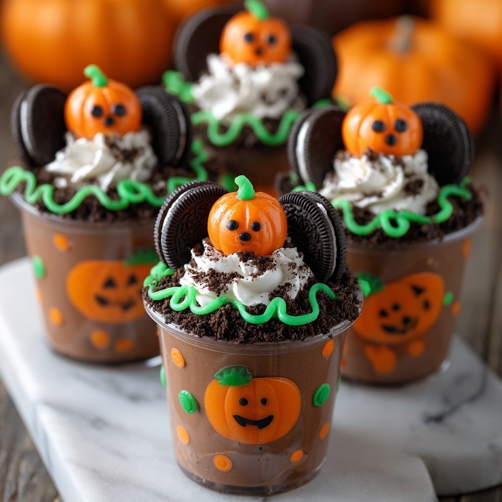 Pumpkin Patch Dirt Cups Recipe - Recipe Image