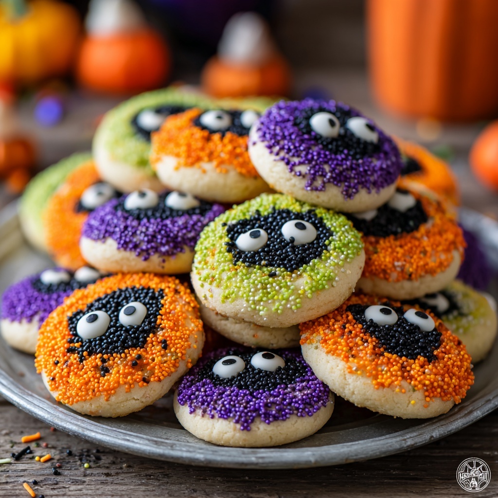 Halloween Thumbprint Cookies Recipe - Recipe Image