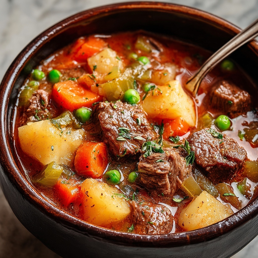 Comforting Crockpot Beef Stew Recipe - Recipe Image