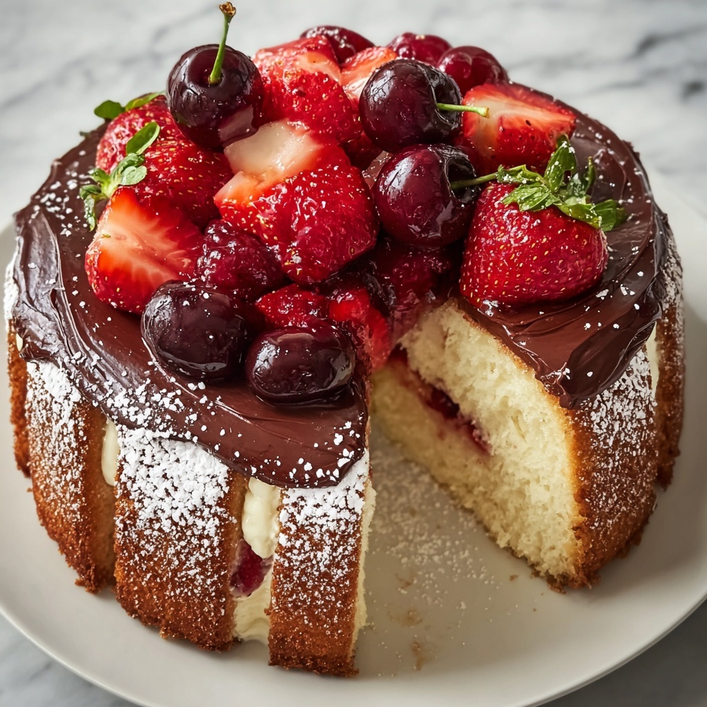 Decadent German Erdbeer-Donauwelle Cake Recipe - Recipe Image