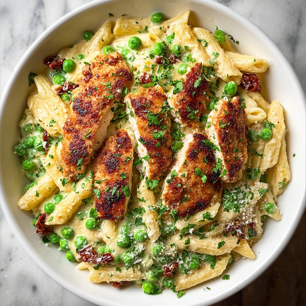 Garlic Parmesan Chicken Pasta Recipe - Recipe Image