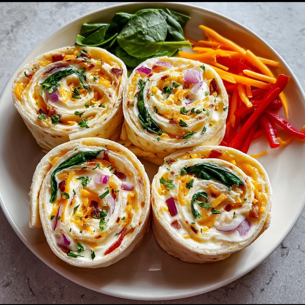 Fresh Vegetable Tortilla Roll Ups Recipe - Recipe Image