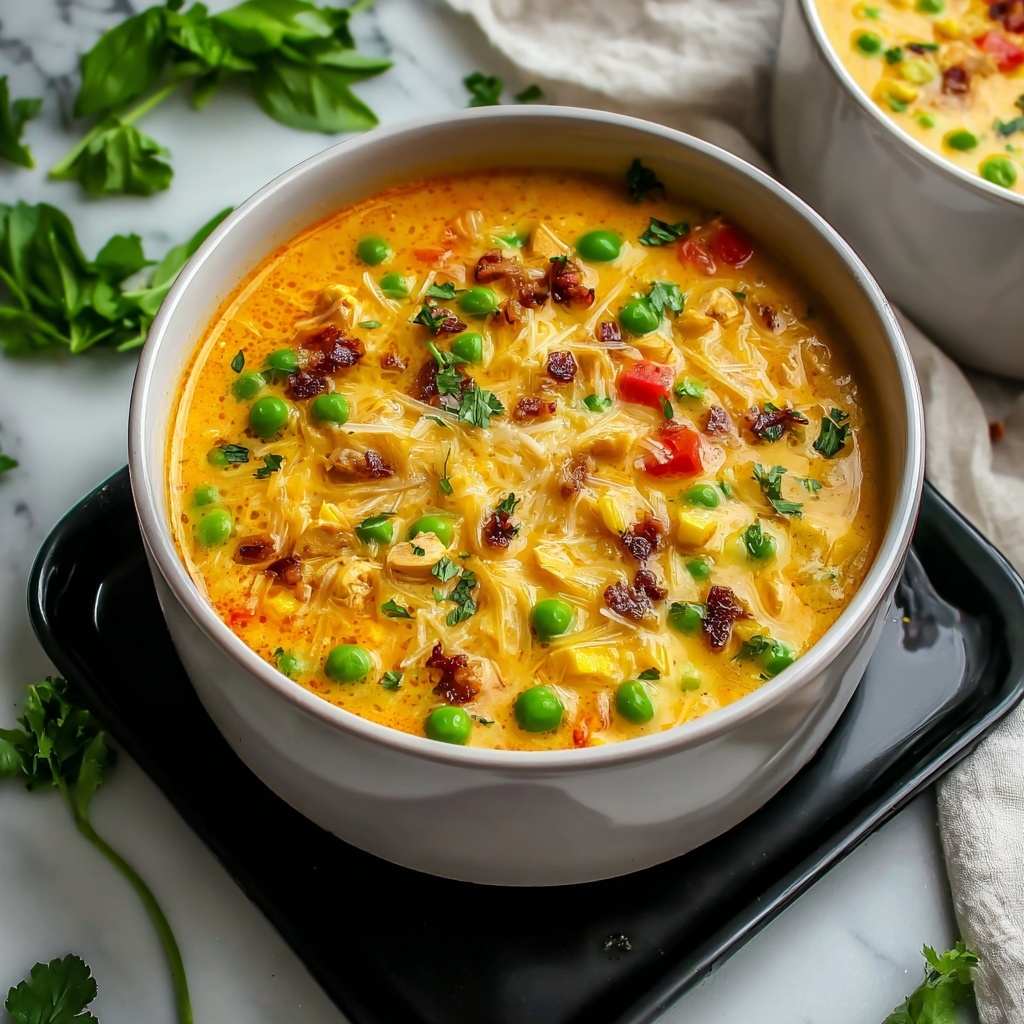 Creamy Chicken Tortilla Soup Recipe - Recipe Image