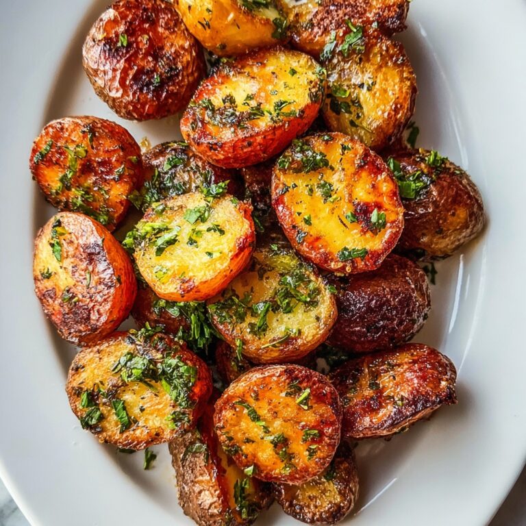 Grilled Foil Baby Potatoes with Garlic and Herbs Recipe