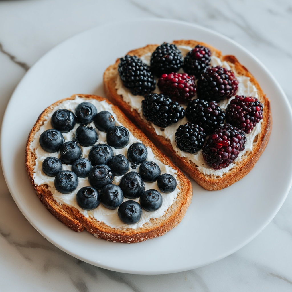 Berry Ricotta Toast with Honey Recipe - Recipe Image