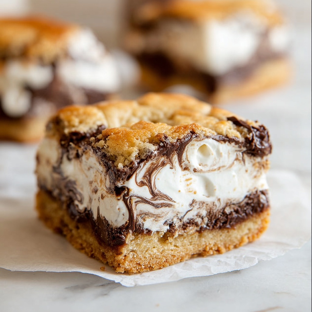 Peanut Butter S’mores Bars Recipe - Recipe Image