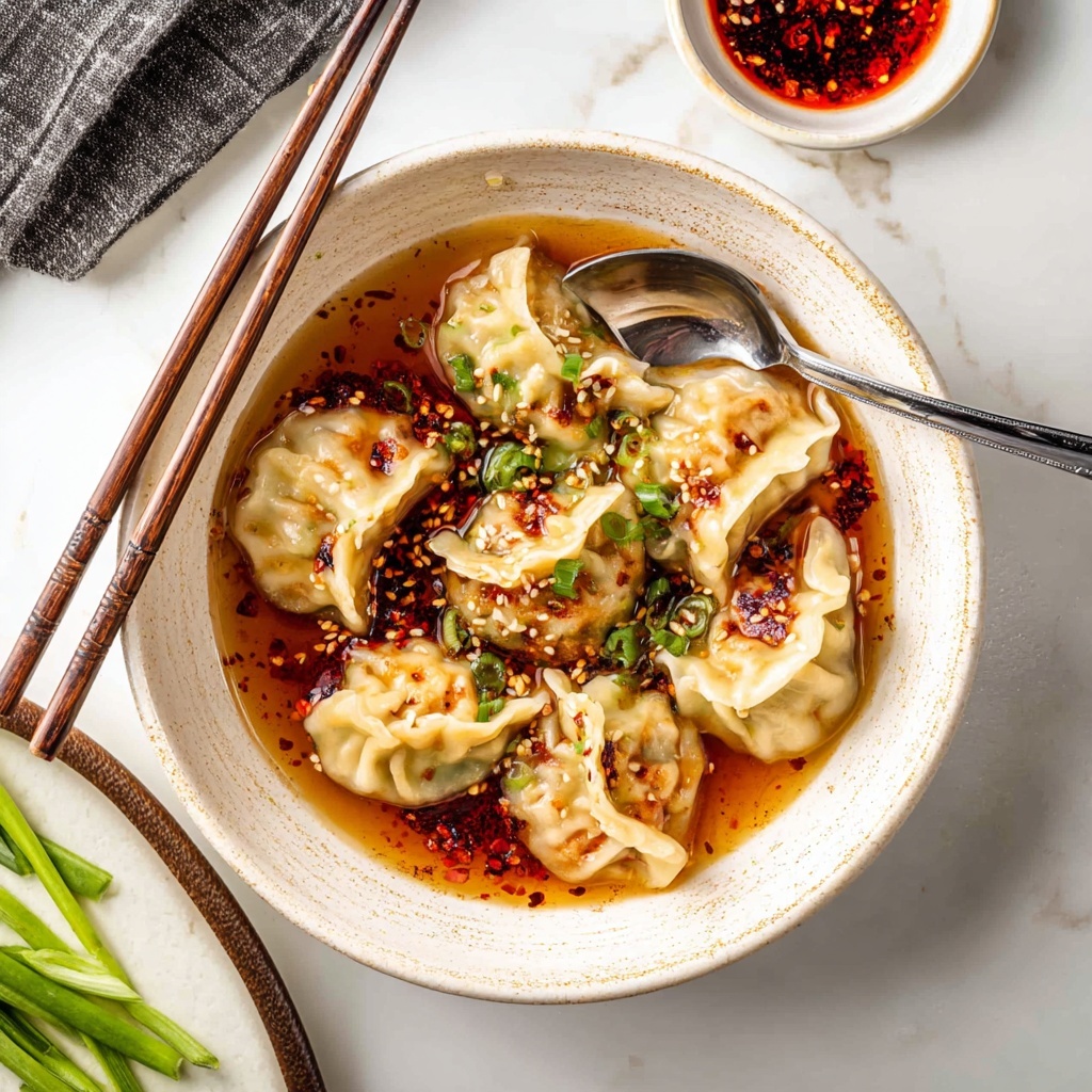 Dumpling Soup with Miso, Ginger, and Green Onions Recipe - Recipe Image