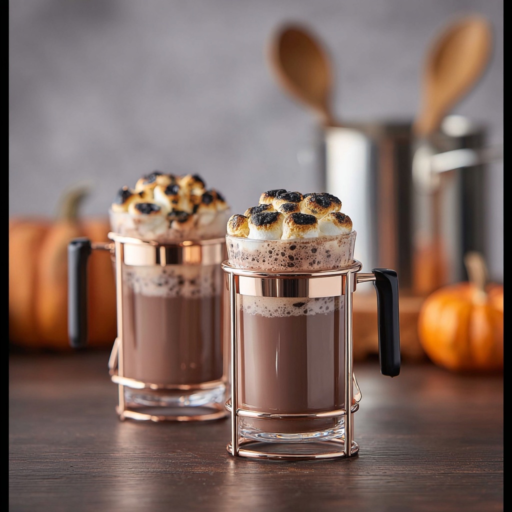 Spiked Slow Cooker Pumpkin Spice Hot Chocolate Recipe - Recipe Image