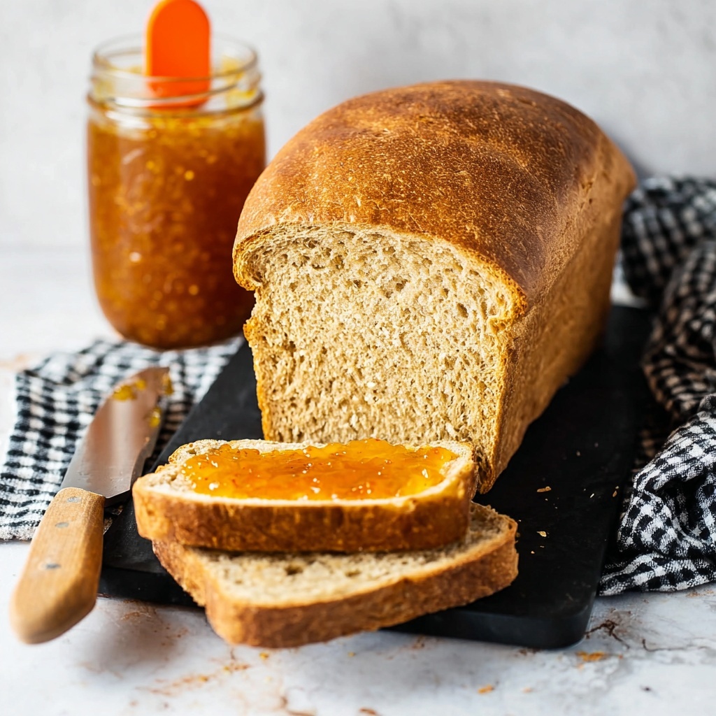 No Knead Whole Wheat Honey Bread Recipe - Recipe Image
