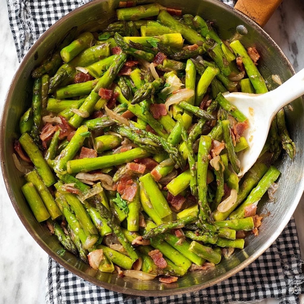 Sauteed Asparagus with Pancetta, Leeks, and Citrus Zest Recipe - Recipe Image