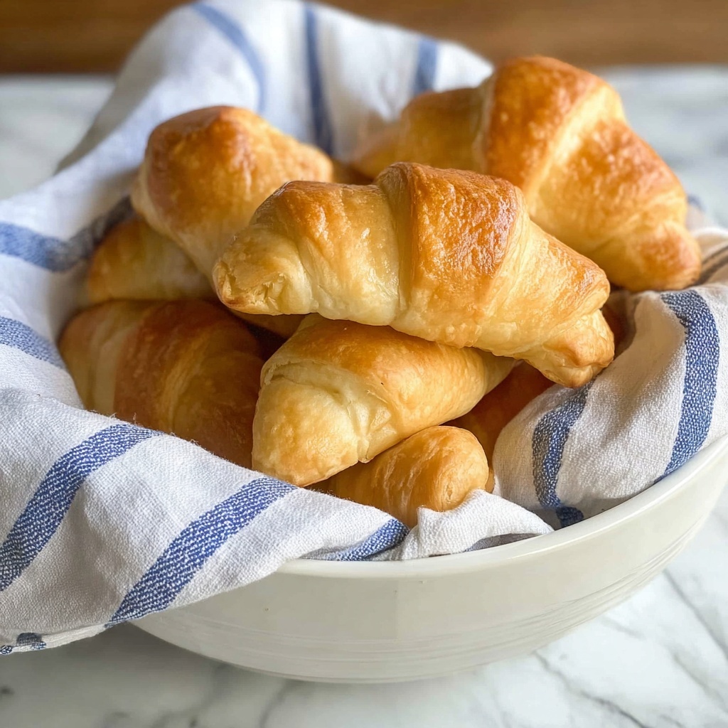 Homemade Crescent Rolls with Honey Butter Recipe - Recipe Image