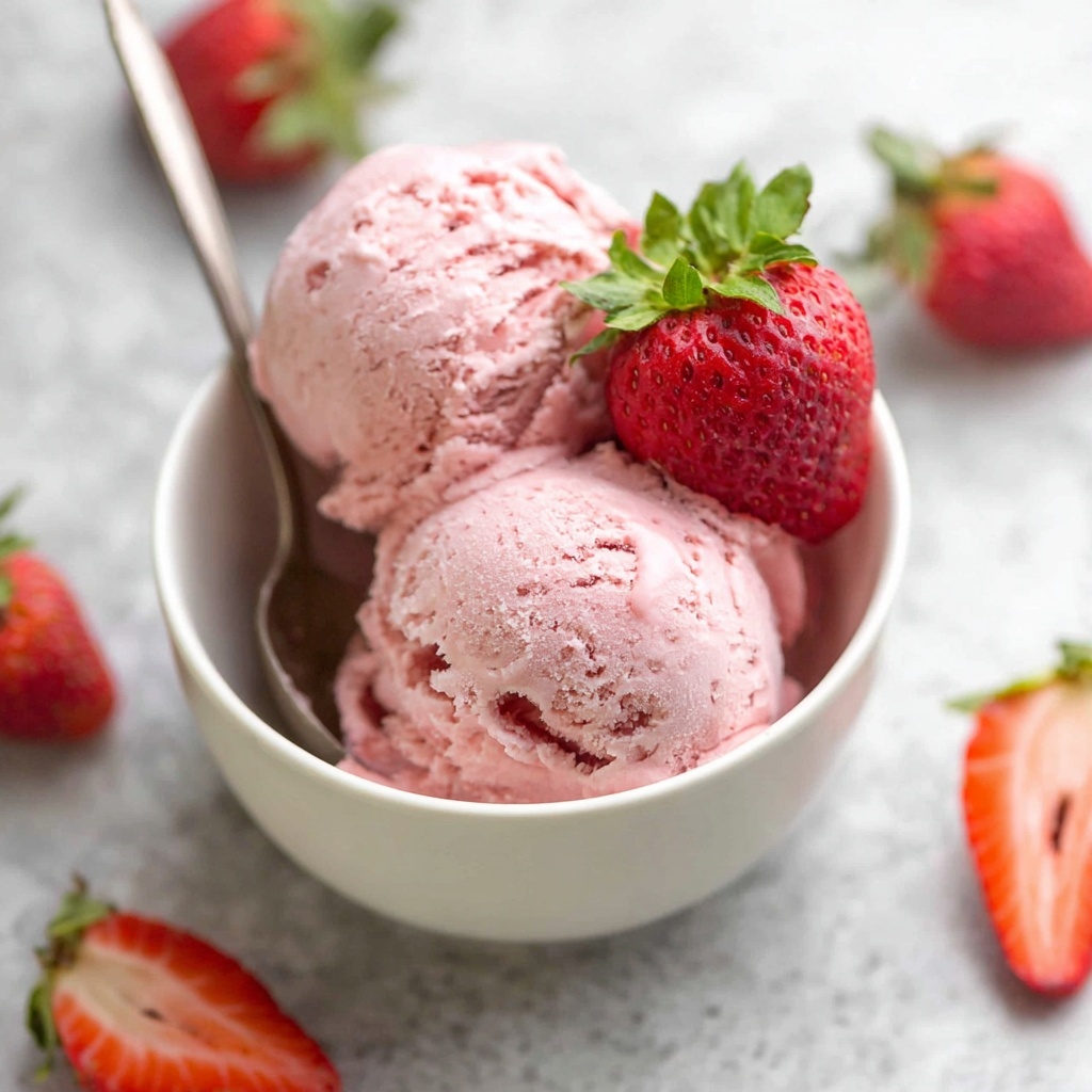 Strawberry No-Churn Ice Cream Recipe - Recipe Image