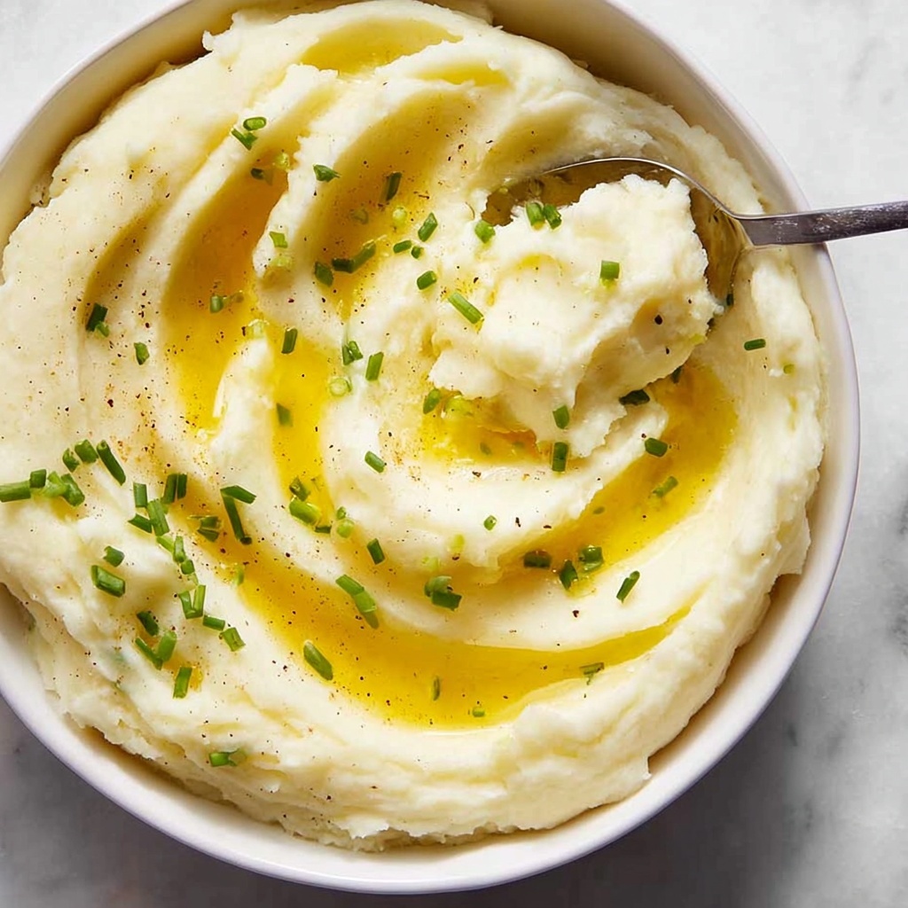 Creamy Mashed Potatoes with Butter and Chives Recipe - Recipe Image