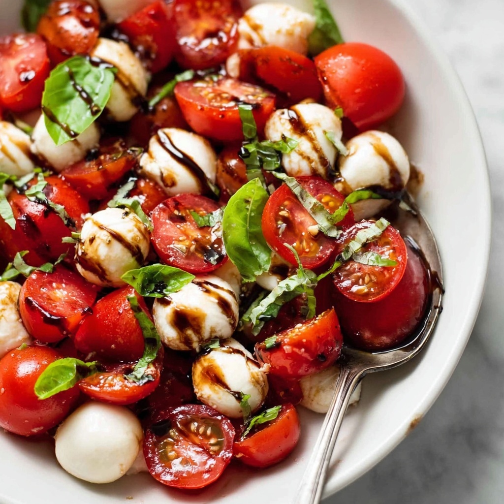Fresh Caprese Salad with Balsamic Glaze Recipe - Recipe Image