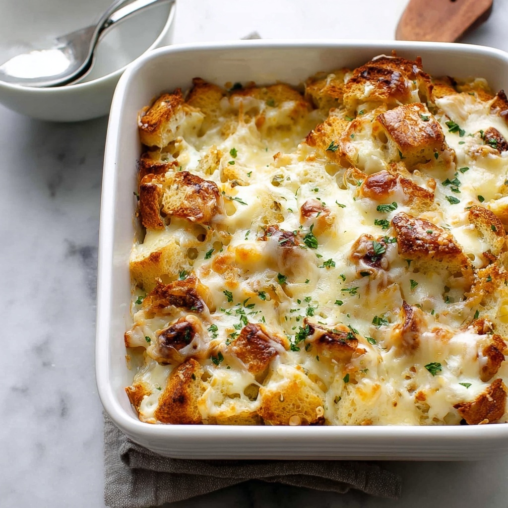 Chicken and Spinach Bread Bake (Strata) Recipe - Recipe Image