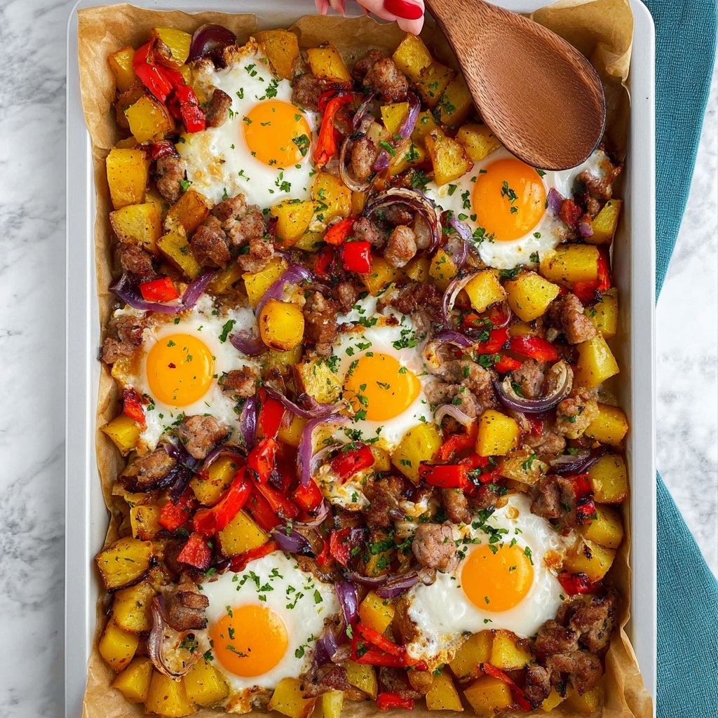 Baked Sausage Breakfast Hash Recipe - Recipe Image