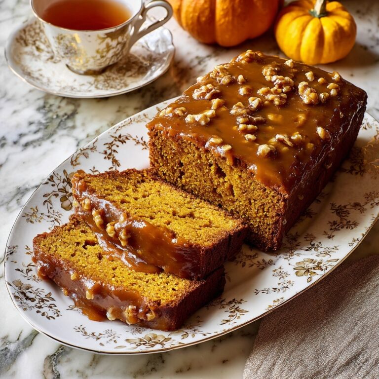 Butter Pumpkin Bread with Salted Maple Brown Butter Glaze Recipe