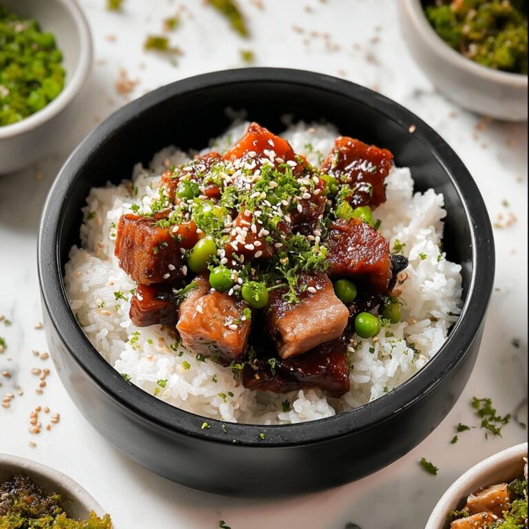 Honey Garlic Pork Rice Bowl Recipe