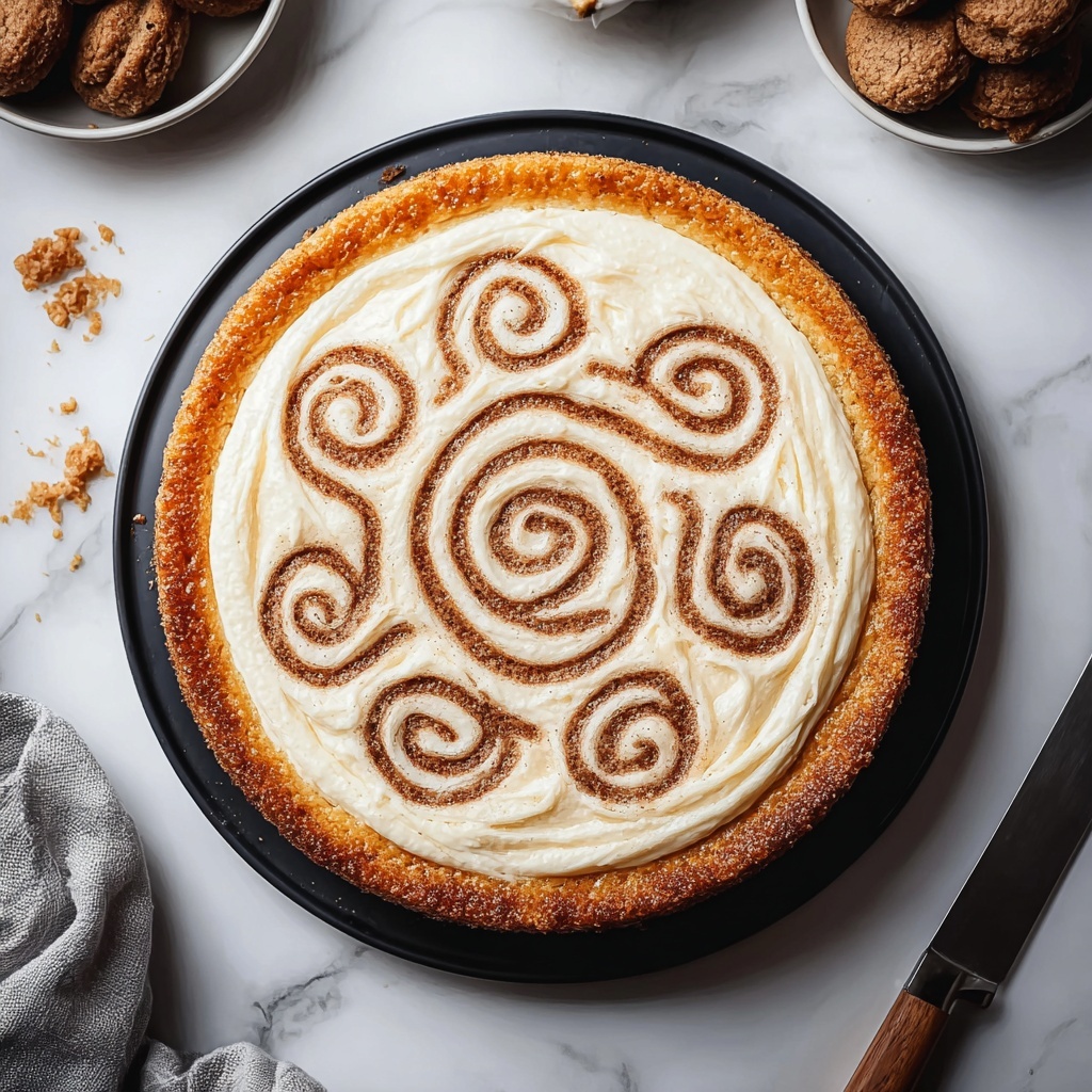Creamy Cinnamon Roll Cheesecake Recipe - Recipe Image