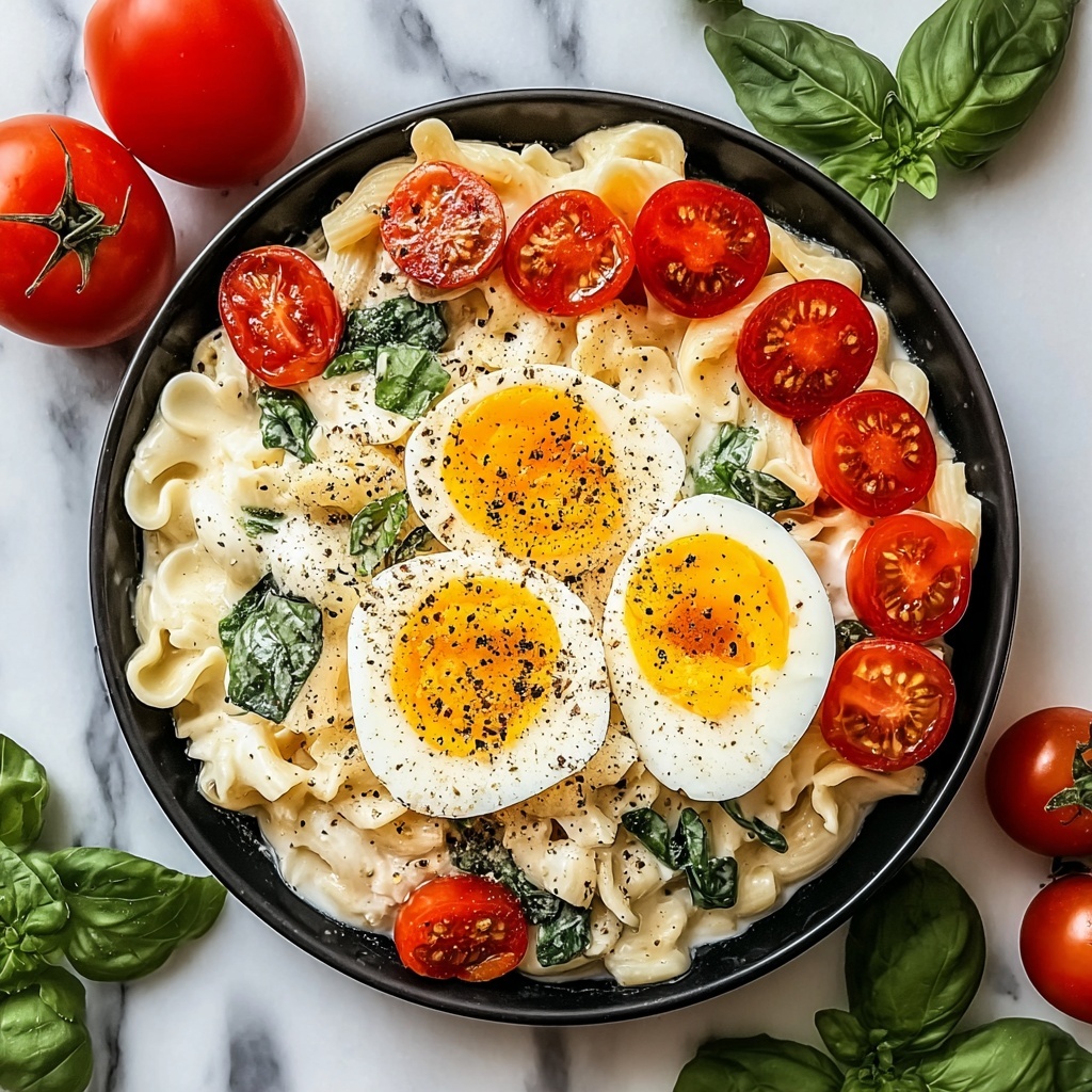 Egg Pasta Salad with Celery Red Onion and Pickles Recipe - Recipe Image