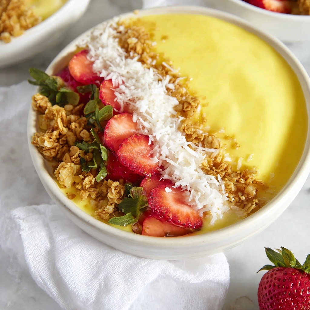 Mango Peach Smoothie Bowl Recipe - Recipe Image