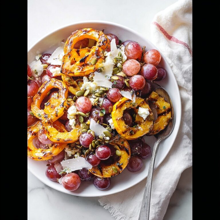 Roasted Squash and Grapes with Parmesan, Pepitas, and Balsamic Reduction Recipe