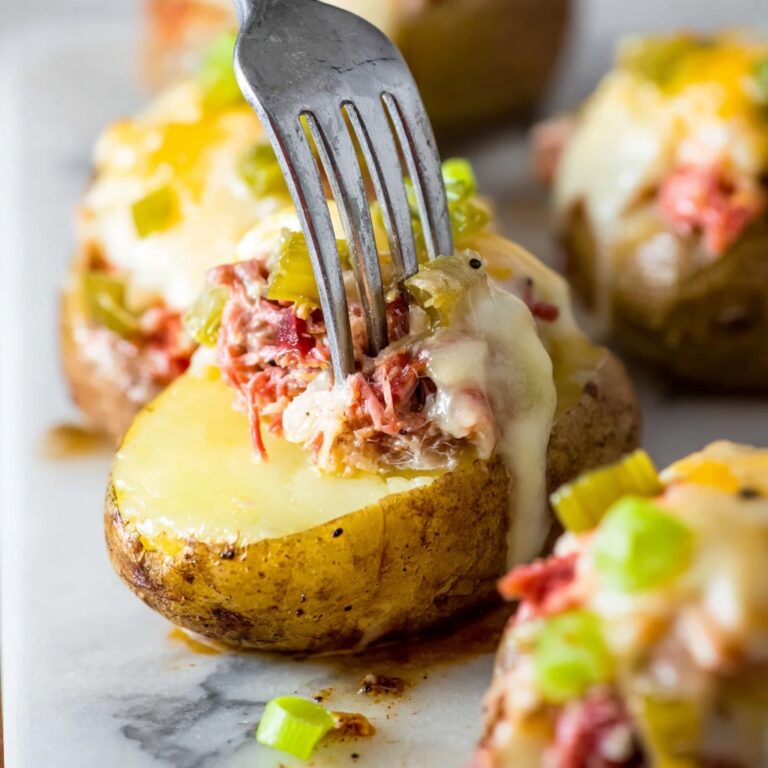 Reuben-Stuffed Twice Baked Potatoes Recipe