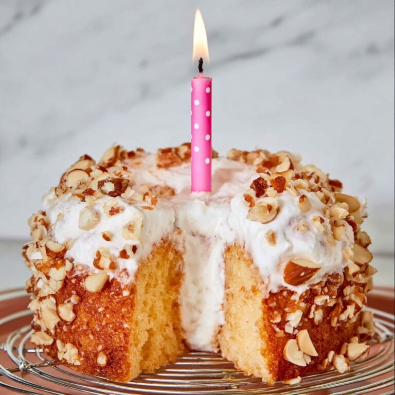 Upside Down Almond Crunch Cupcakes Recipe