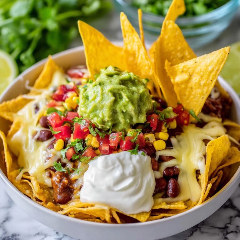 Ultimate Chili Nachos with Queso and Guacamole Recipe