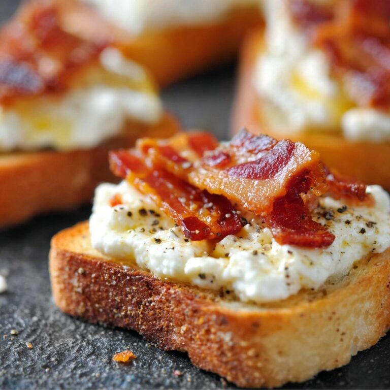 Bacon Ricotta Crostini Recipe