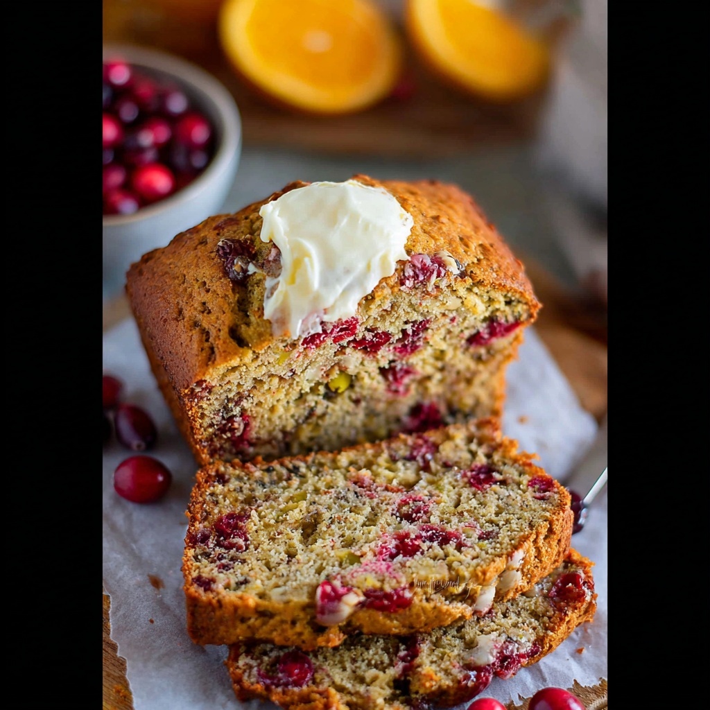 Cranberry Orange Walnut Bread Recipe - Recipe Image