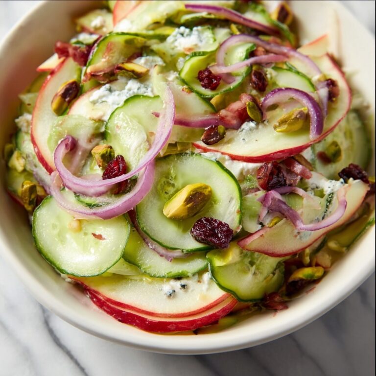 Pistachio-Pear Cucumber Salad Recipe