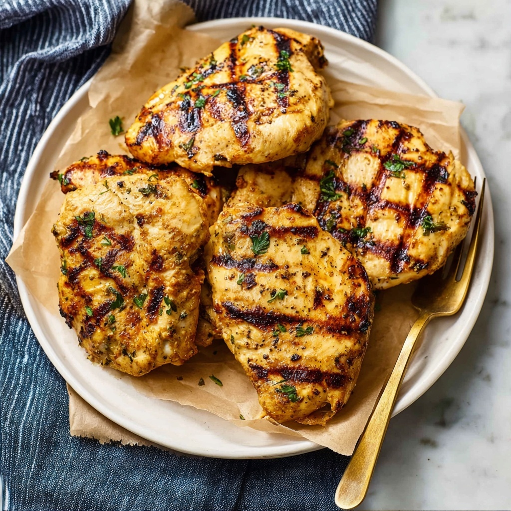 Grilled Yogurt-Marinated Chicken Thighs Recipe - Recipe Image