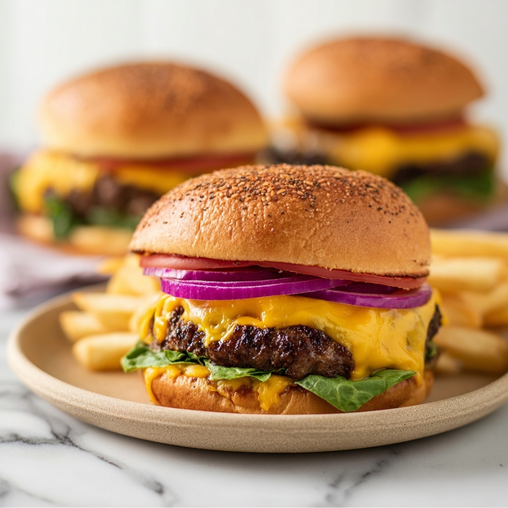 Juicy Grilled Burgers Recipe - Recipe Image