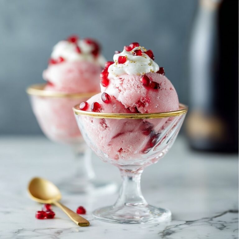 Pomegranate Champagne Sorbet Recipe