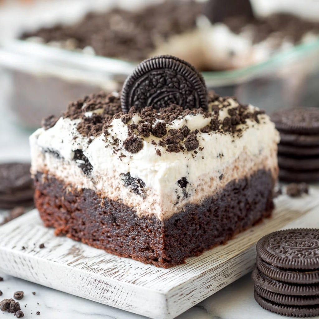 Oreo Poke Cake Recipe - Recipe Image
