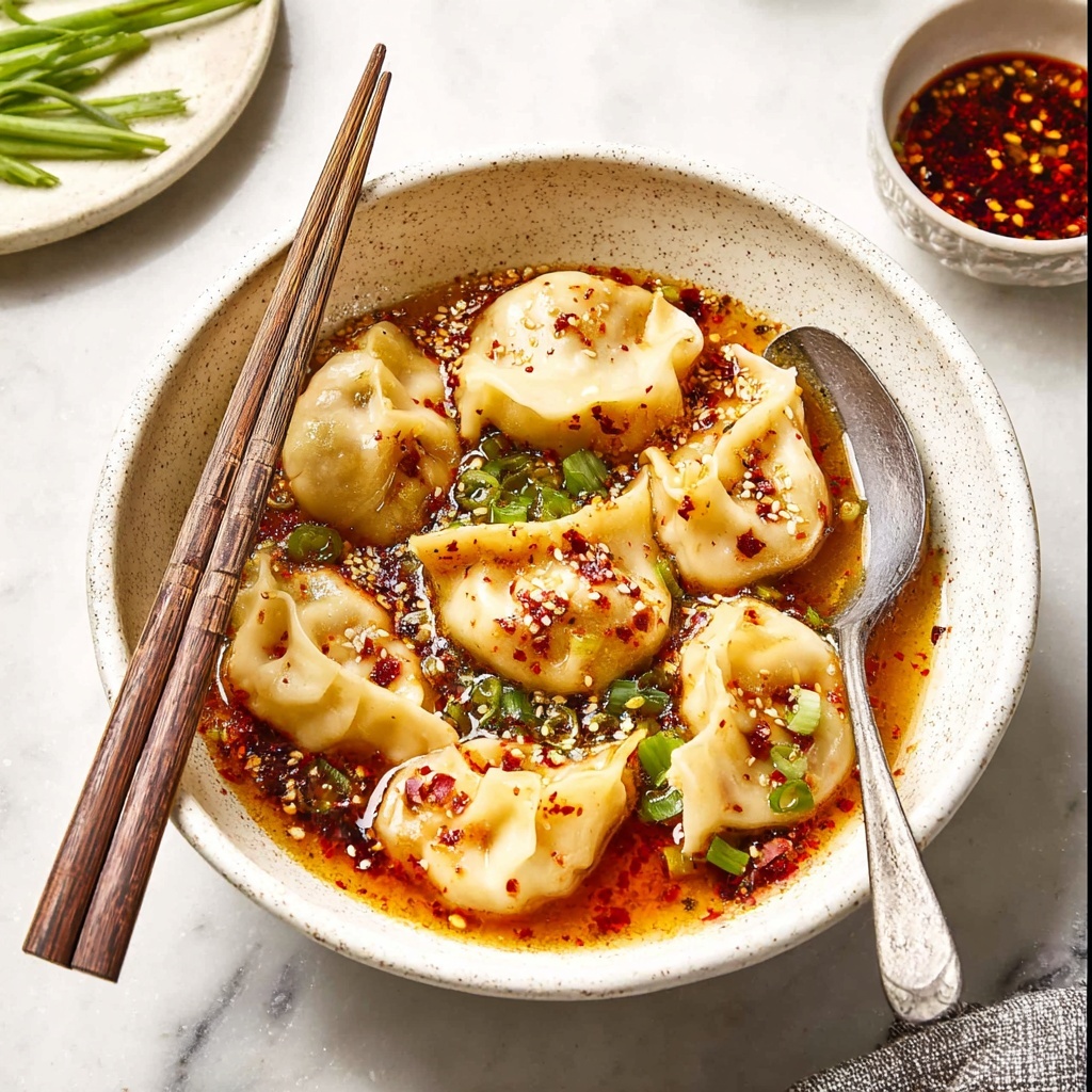 Dumpling Soup with Miso, Ginger, and Green Onions Recipe - Recipe Image