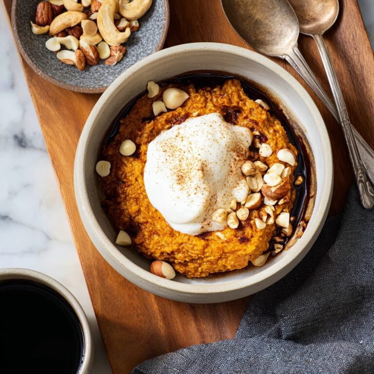 Pumpkin Oatmeal with Butterscotch, White Chocolate Chips, and Walnuts Recipe