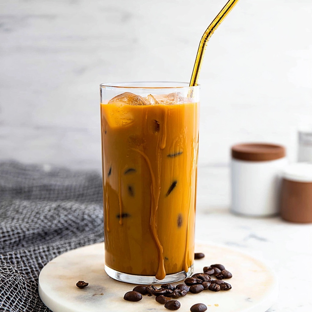 Homemade Iced Caramel Latte Recipe - Recipe Image