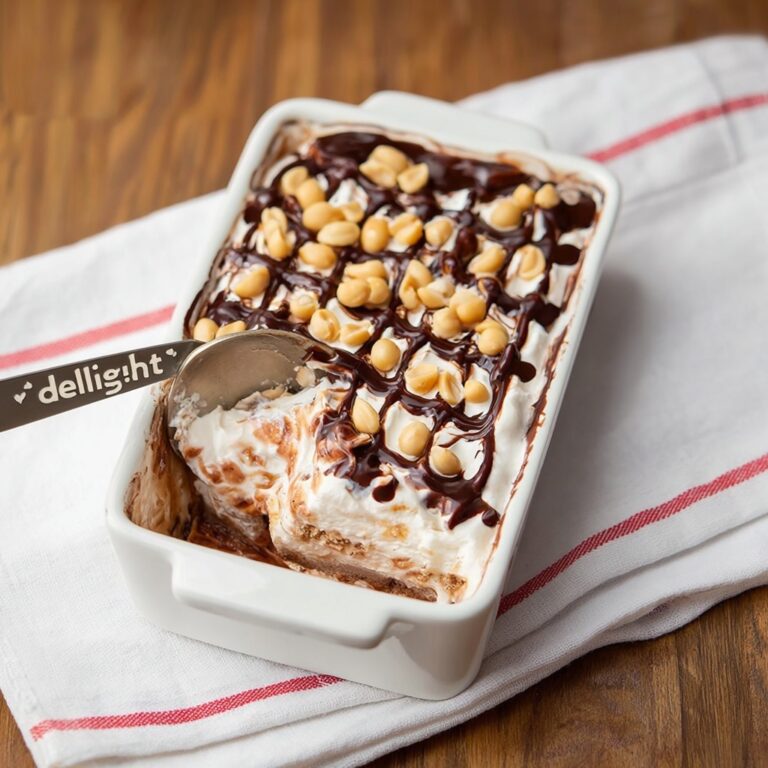 Lazy Girl’s Snickers Ice Cream Cake Recipe