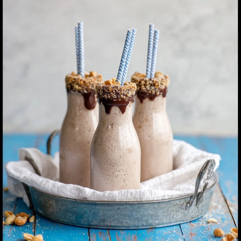 Chocolate Banana Malt Milkshake Recipe