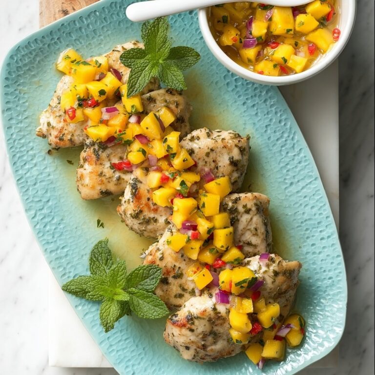 Sangria Chicken with Mango Salsa Recipe