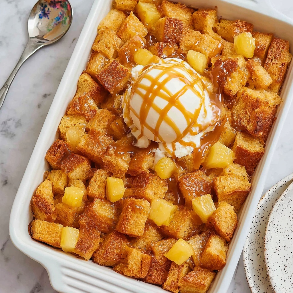 Pineapple Bread Pudding Recipe - Recipe Image