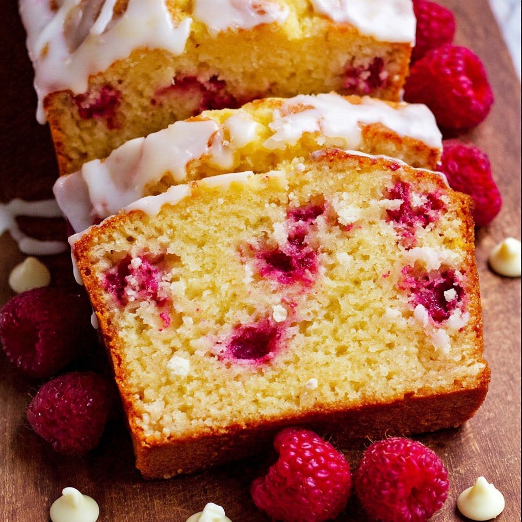 White Chocolate Raspberry Loaf Recipe - Recipe Image