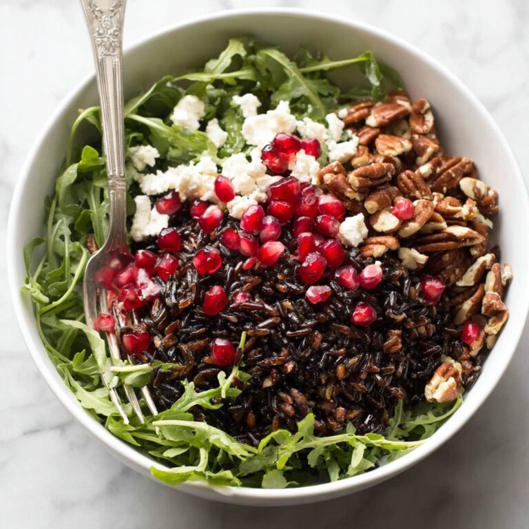 Wild Rice Salad with Pomegranate, Feta, Cranberries, and Toasted Pecans Recipe