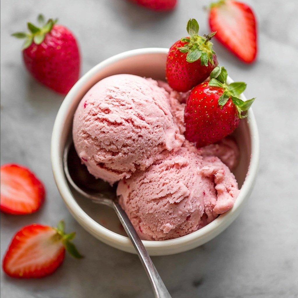 Strawberry No-Churn Ice Cream Recipe - Recipe Image