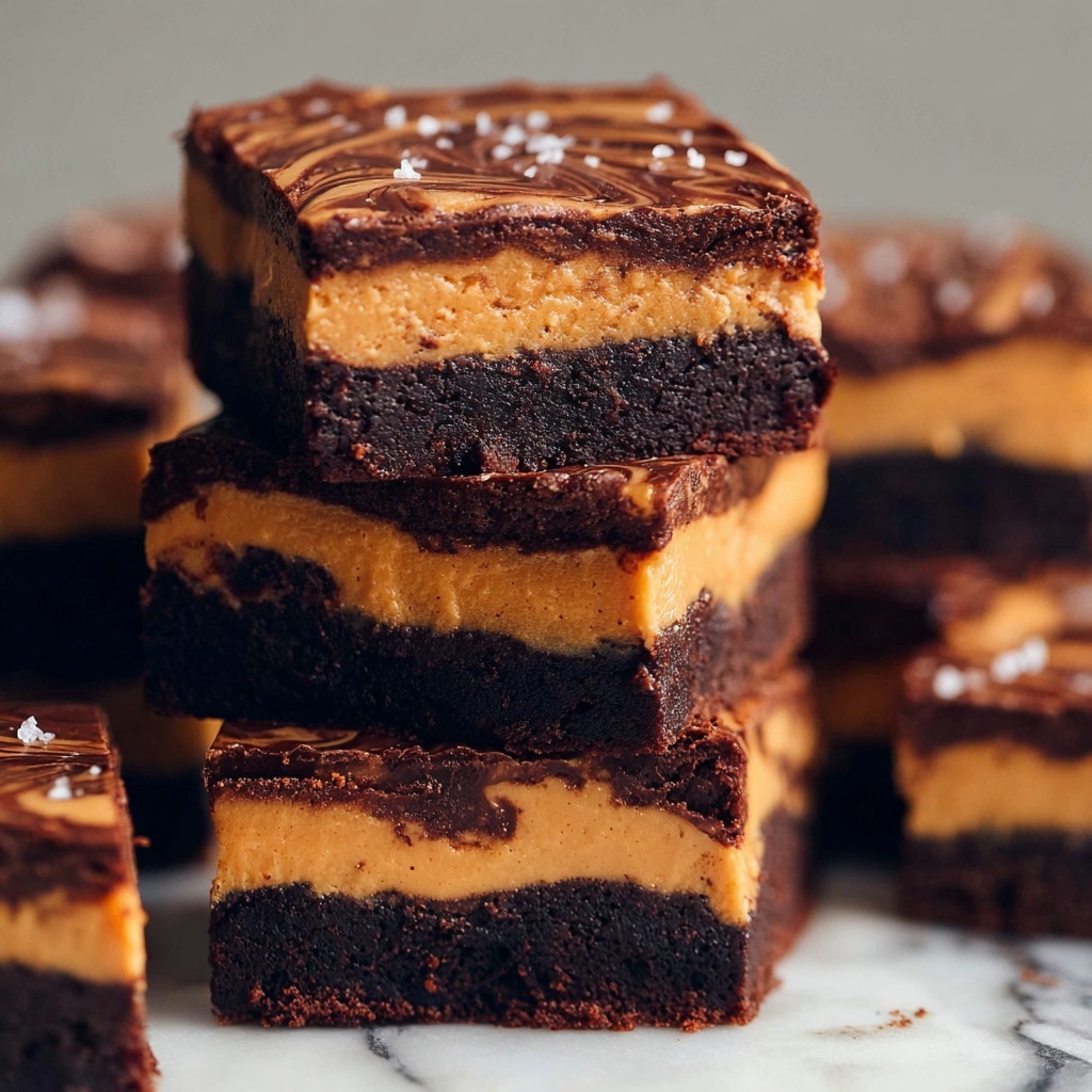Peanut Butter Stuffed Brownies Recipe - Recipe Image