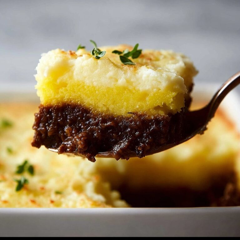 Classic Cottage Pie with Rich Beef and Vegetable Gravy Recipe